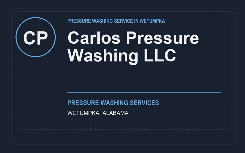 Carlos Pressure Washing LLC in Wetumpka, Alabama