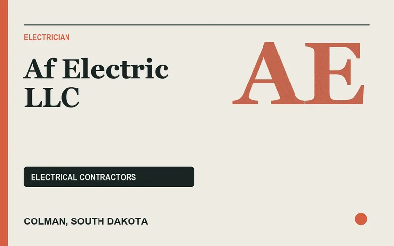 Af Electric LLC in Colman, South Dakota