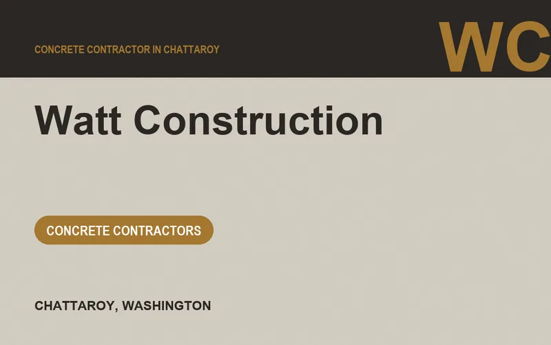 Watt Construction in Chattaroy, Washington