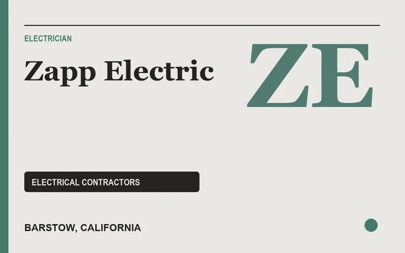 Zapp Electric in Barstow, California