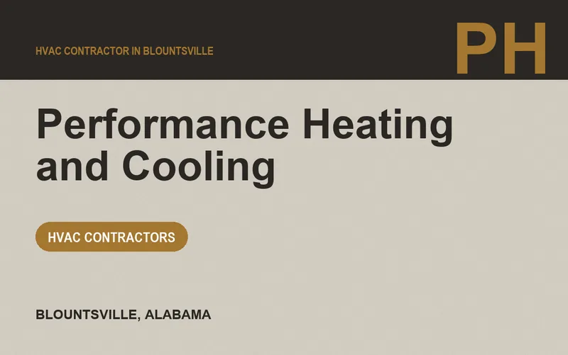 Performance Heating and Cooling in Blountsville, Alabama