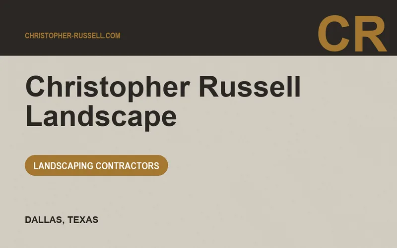 Christopher Russell Landscape in Dallas, Texas