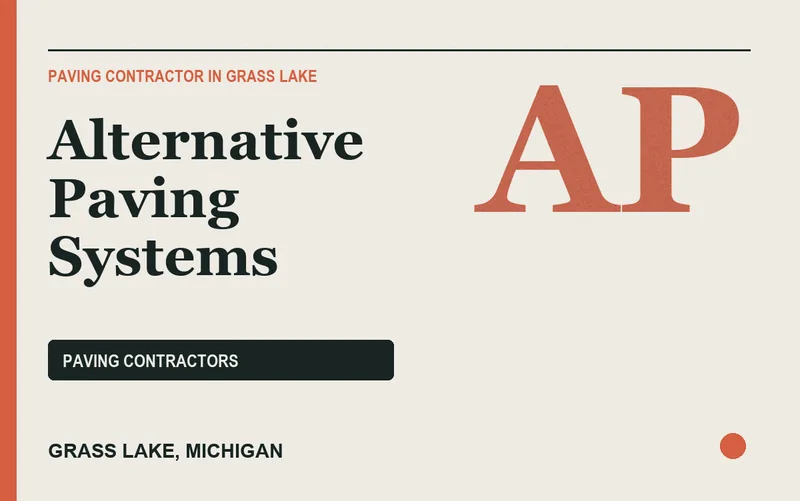Alternative Paving Systems in Grass Lake, Michigan