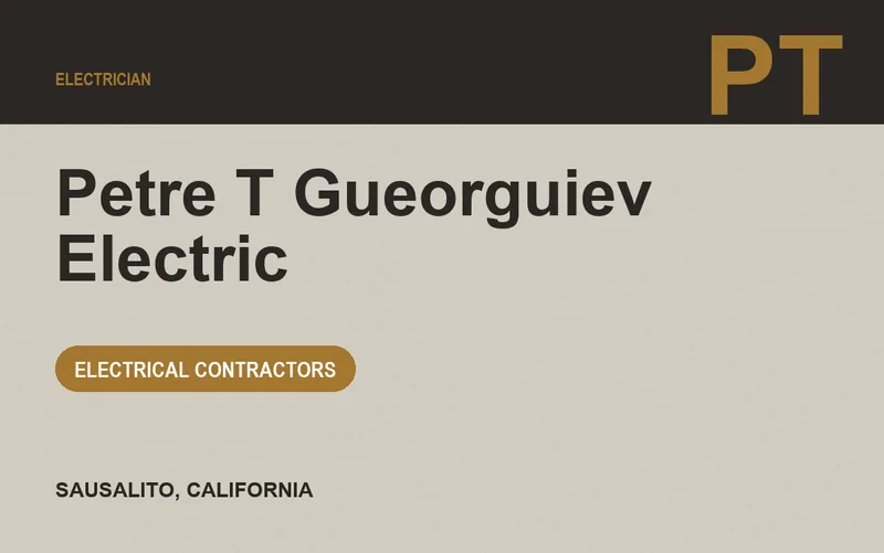 Petre T Gueorguiev Electric in Sausalito, California