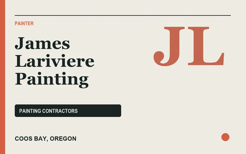 James Lariviere Painting in Coos Bay, Oregon