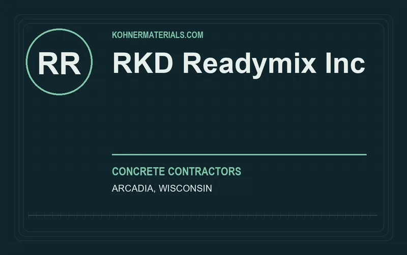 RKD Readymix Inc in Arcadia, Wisconsin
