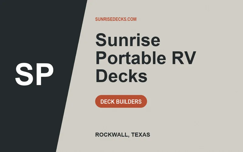 Sunrise Portable RV Decks in Rockwall, Texas