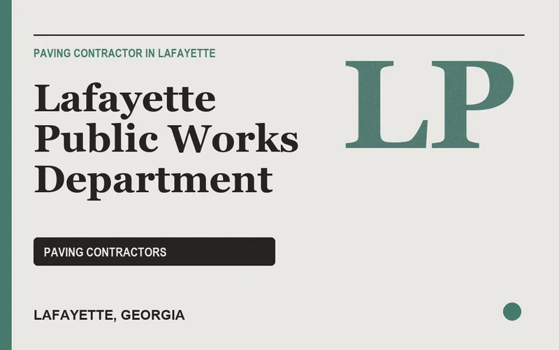 Lafayette Public Works Department in LaFayette, Georgia