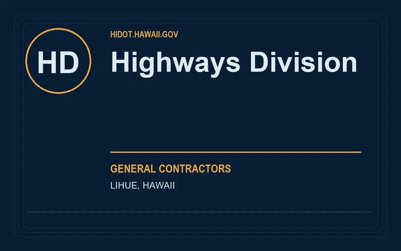 Highways Division in Lihue, Hawaii