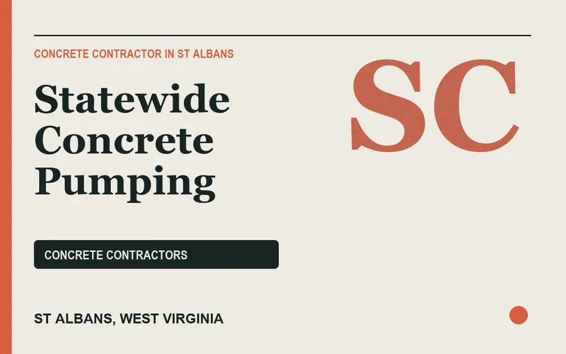 Statewide Concrete Pumping in St Albans, West Virginia