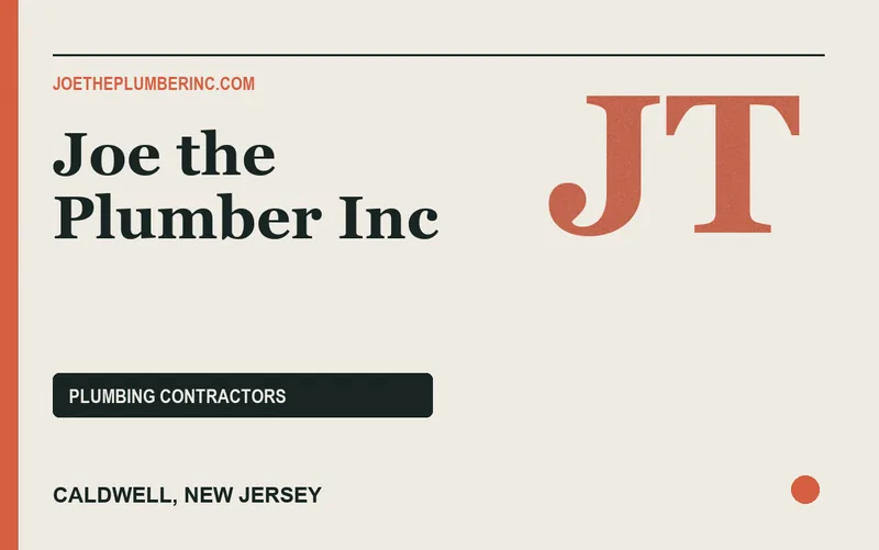 Joe the Plumber Inc in Caldwell, New Jersey