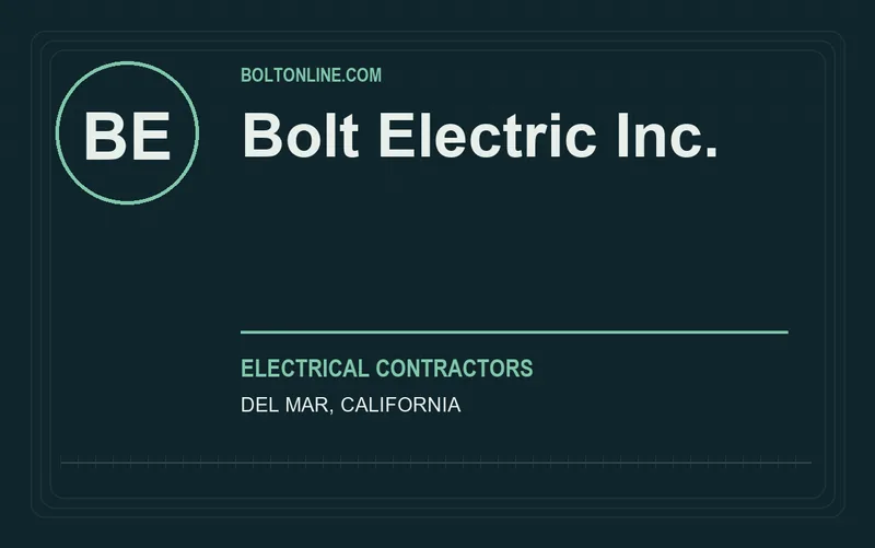 Bolt Electric Inc. in Del Mar, California