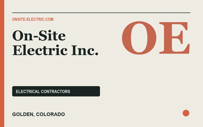 On-Site Electric Inc. in Golden, Colorado