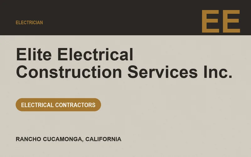 Elite Electrical Construction Services Inc. in Rancho Cucamonga, California