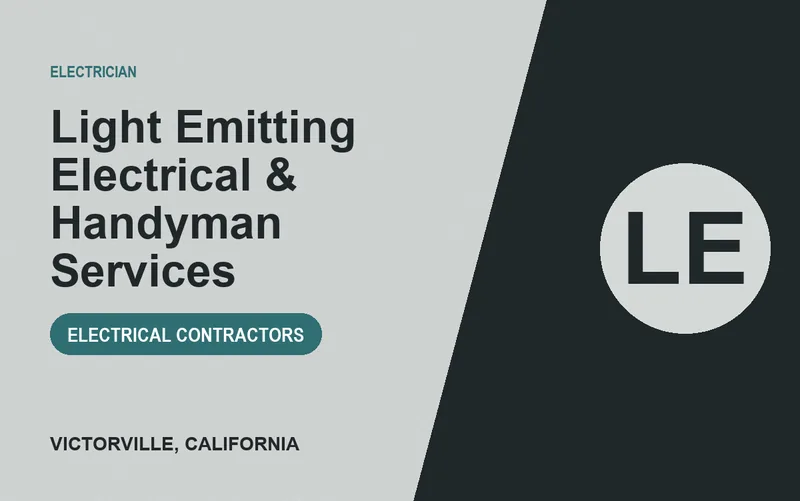 Light Emitting Electrical & Handyman Services in Victorville, California
