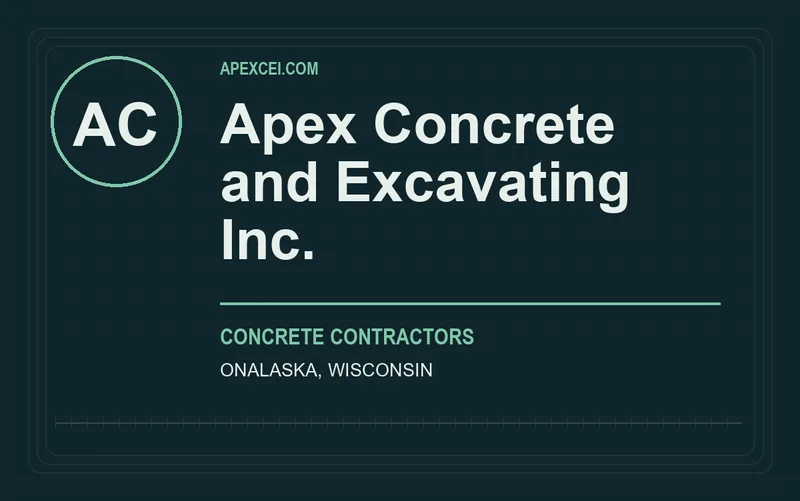 Apex Concrete and Excavating Inc. in Onalaska, Wisconsin