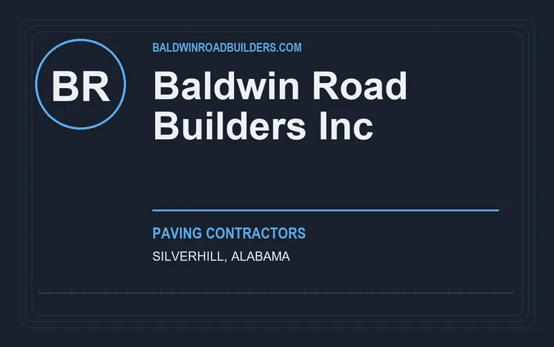 Baldwin Road Builders Inc in Silverhill, Alabama