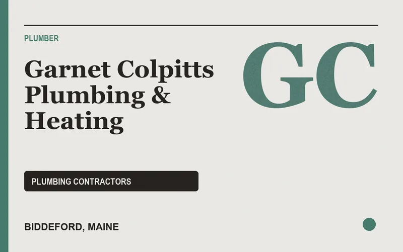 Garnet Colpitts Plumbing & Heating in Biddeford, Maine