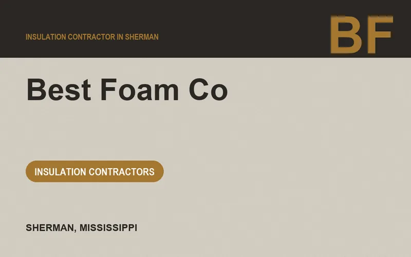 Best Foam Co in Sherman, Mississippi