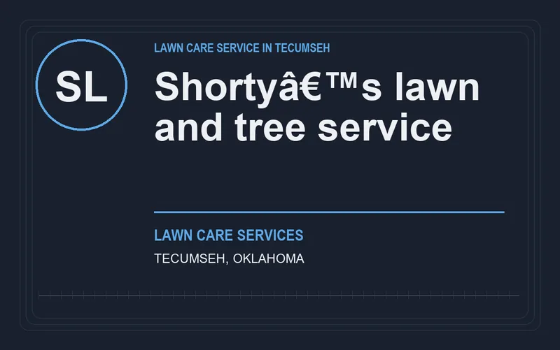 Shortyâ€TMs lawn and tree service in Tecumseh, Oklahoma