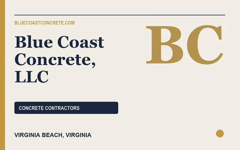 Blue Coast Concrete, LLC in Virginia Beach, Virginia