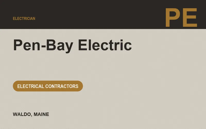 Pen-Bay Electric in Waldo, Maine