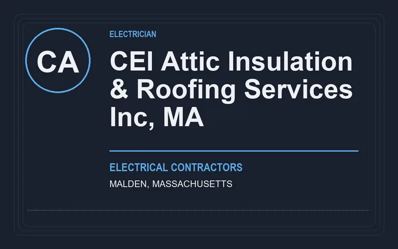 CEI Attic Insulation & Roofing Services Inc, MA in Malden, Massachusetts