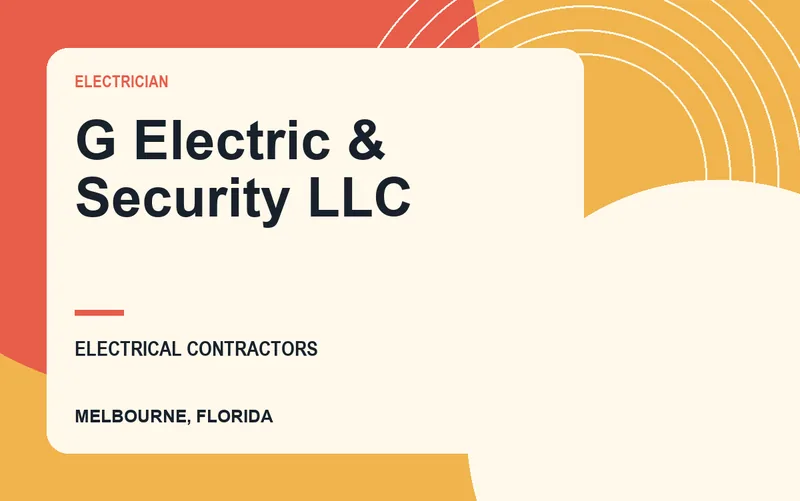 G Electric & Security LLC in Melbourne, Florida