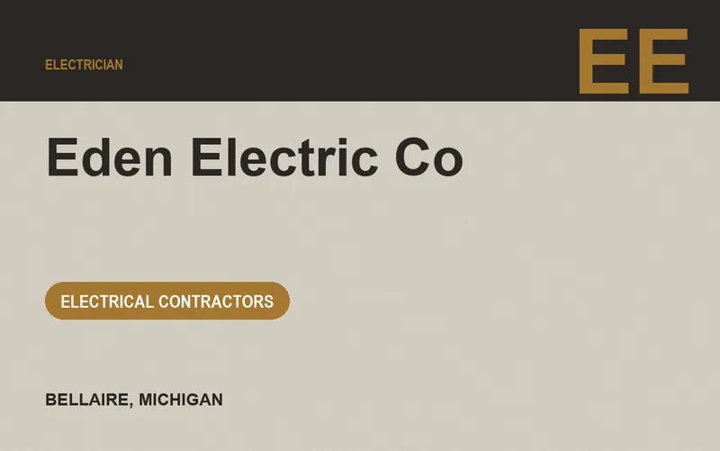 Eden Electric Co in Bellaire, Michigan