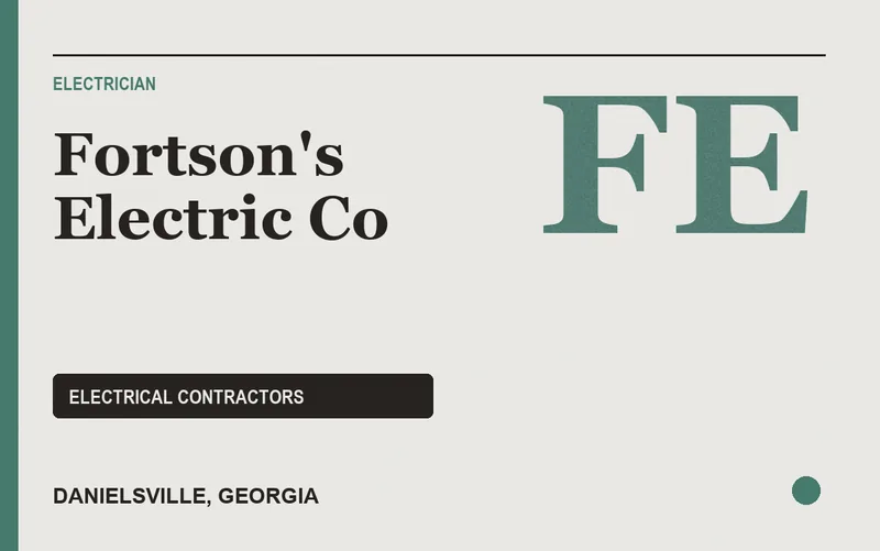 Fortson's Electric Co in Danielsville, Georgia
