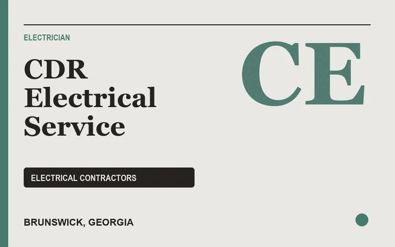 CDR Electrical Service in Brunswick, Georgia