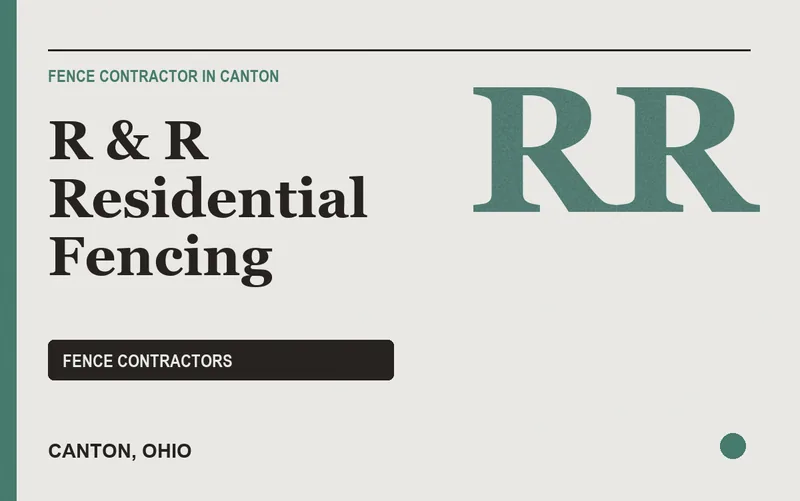 R & R Residential Fencing in Canton, Ohio