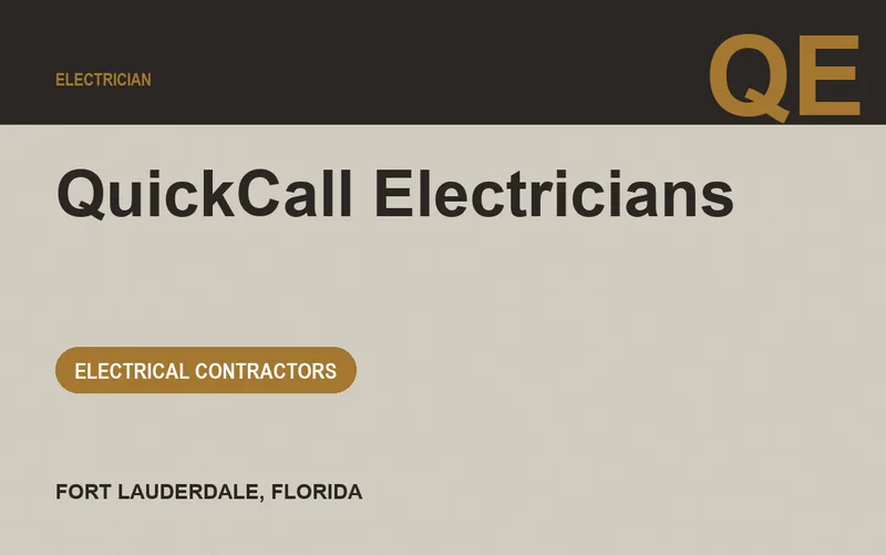 QuickCall Electricians in Fort Lauderdale, Florida