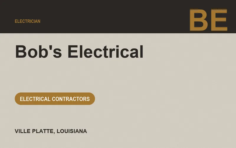 Bob's Electrical in Ville Platte, Louisiana