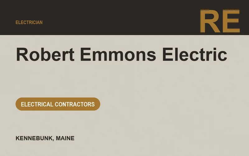 Robert Emmons Electric in Kennebunk, Maine