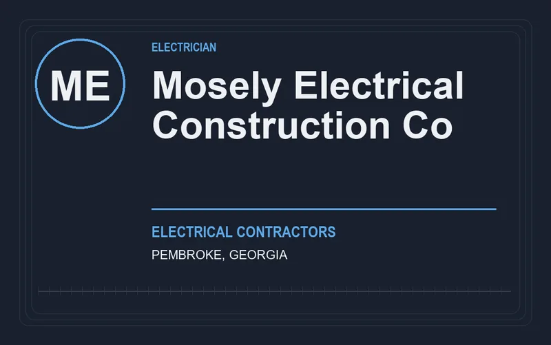 Mosely Electrical Construction Co in Pembroke, Georgia