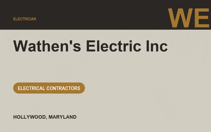Wathen's Electric Inc in Hollywood, Maryland