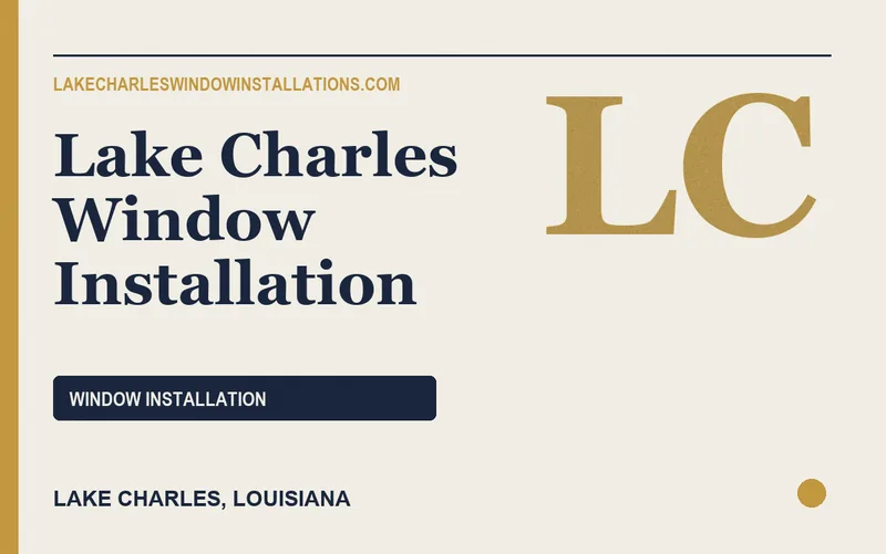 Lake Charles Window Installation in Lake Charles, Louisiana