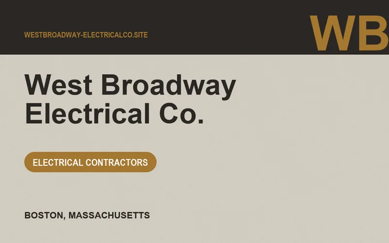 West Broadway Electrical Co. in Boston, Massachusetts