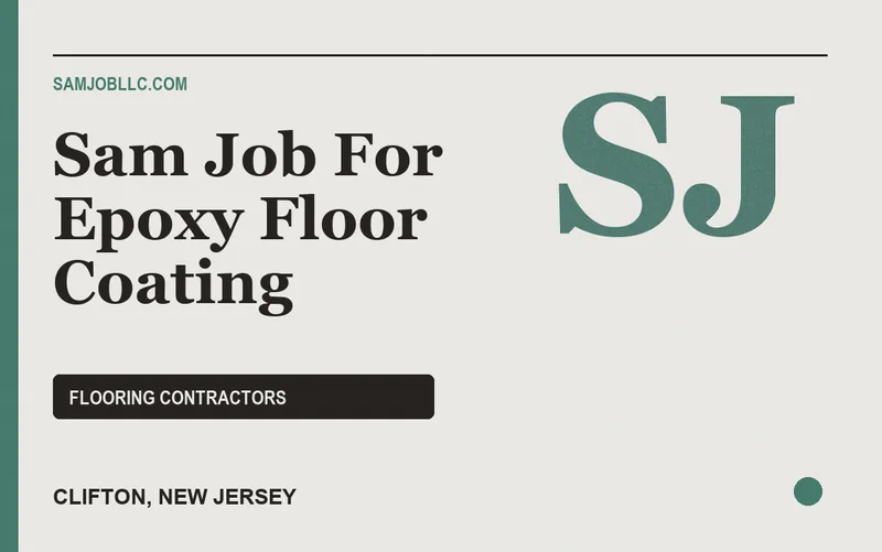 Sam Job For Epoxy Floor Coating in Clifton, New Jersey