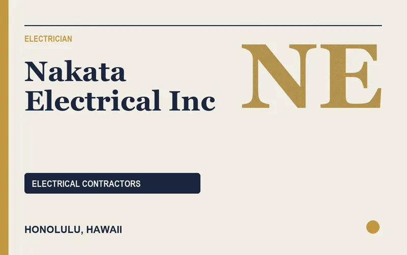Nakata Electrical Inc in Honolulu, Hawaii