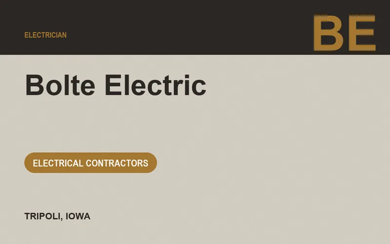 Bolte Electric in Tripoli, Iowa