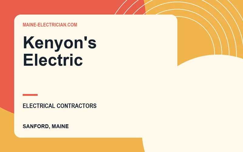 Kenyon's Electric in Sanford, Maine