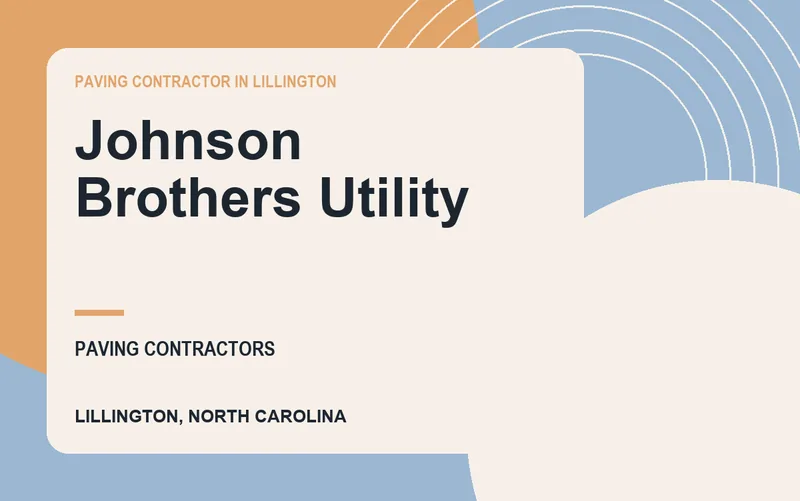 Johnson Brothers Utility in Lillington, North Carolina