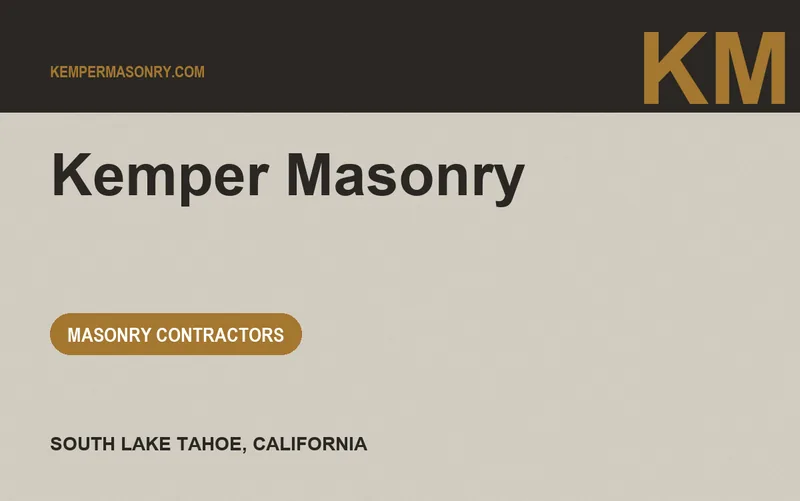 Kemper Masonry in South Lake Tahoe, California