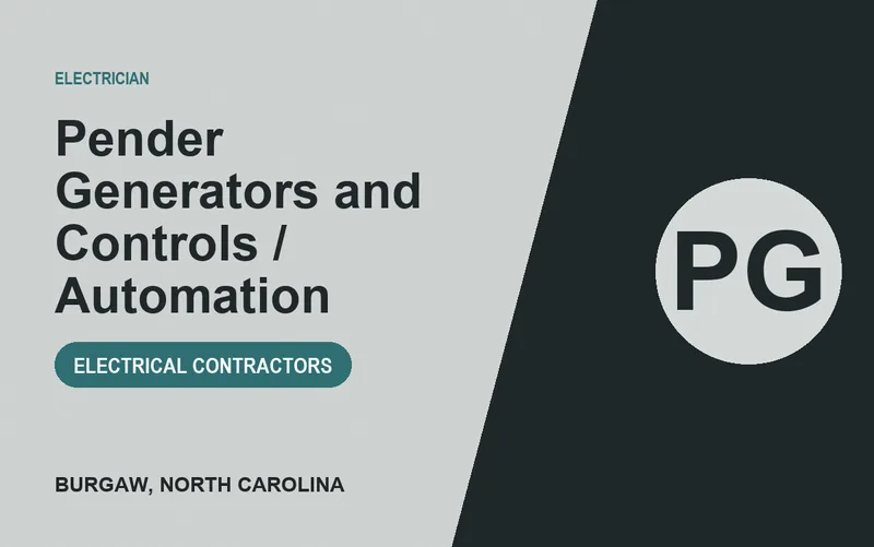 Pender Generators and Controls / Automation in Burgaw, North Carolina