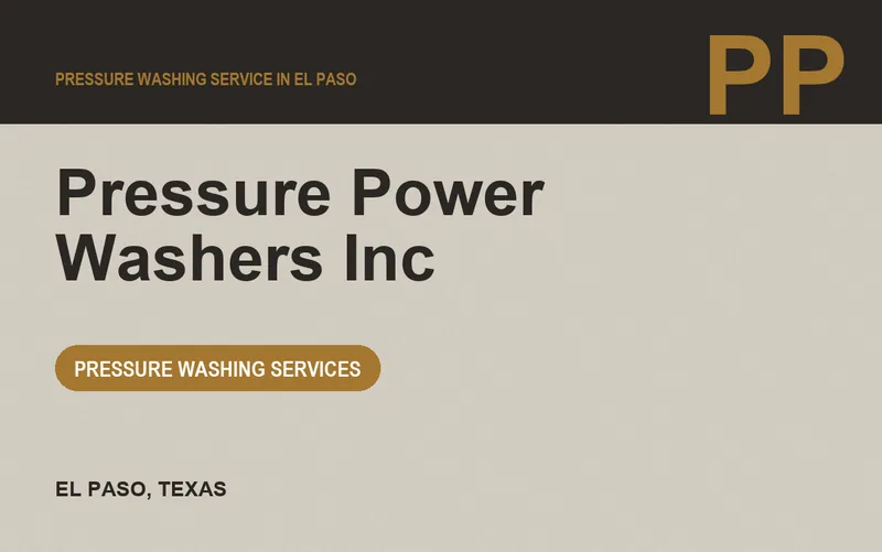 Pressure Power Washers Inc in El Paso, Texas