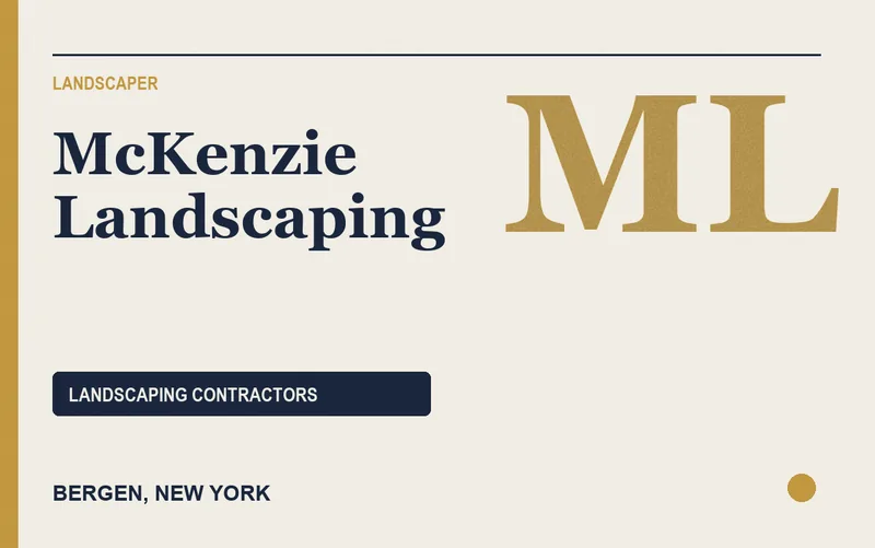 McKenzie Landscaping in Bergen, New York