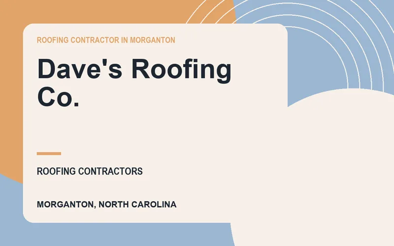 Dave's Roofing Co. in Morganton, North Carolina