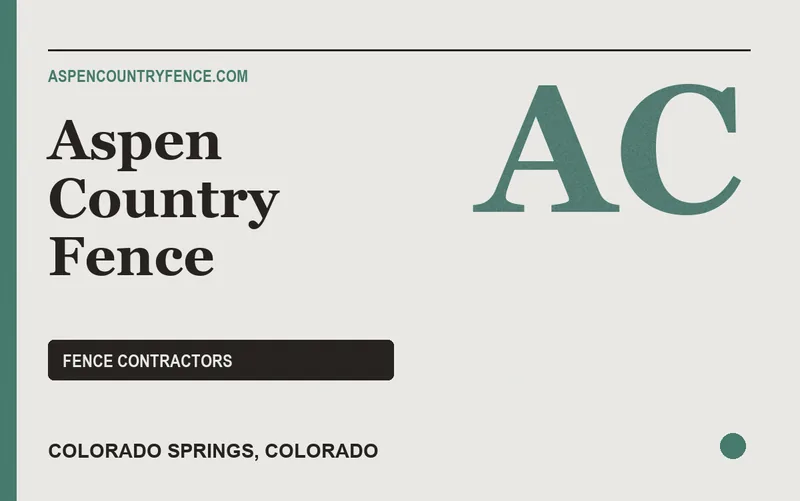 Aspen Country Fence in Colorado Springs, Colorado